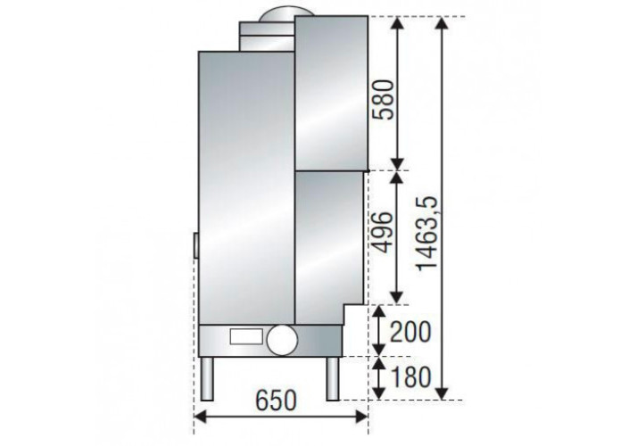 Каминная топка H 1600 XXL Axis
