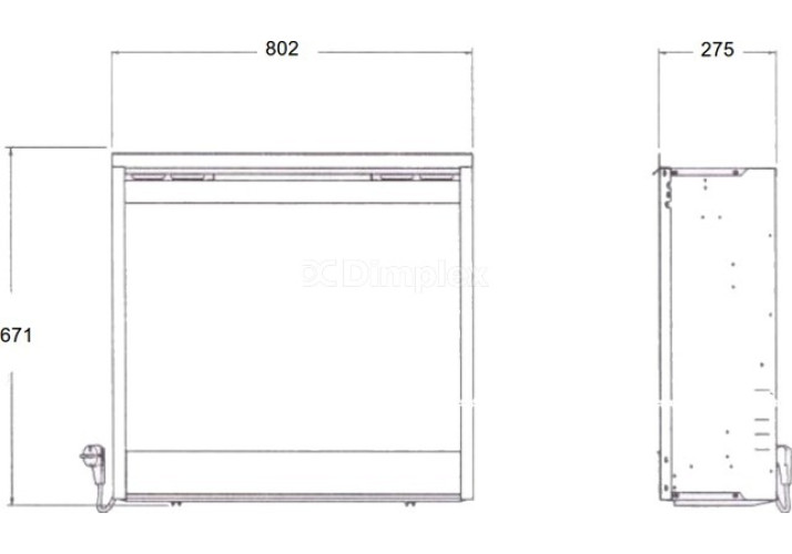 Электрокамин Dimplex Symphony DF3020 с очисткой воздуха Purifire и эффектом OptiFlame
