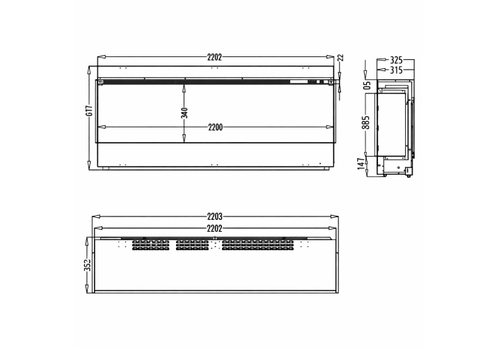 Электрокамин Edilkamin ARDENTE 2200