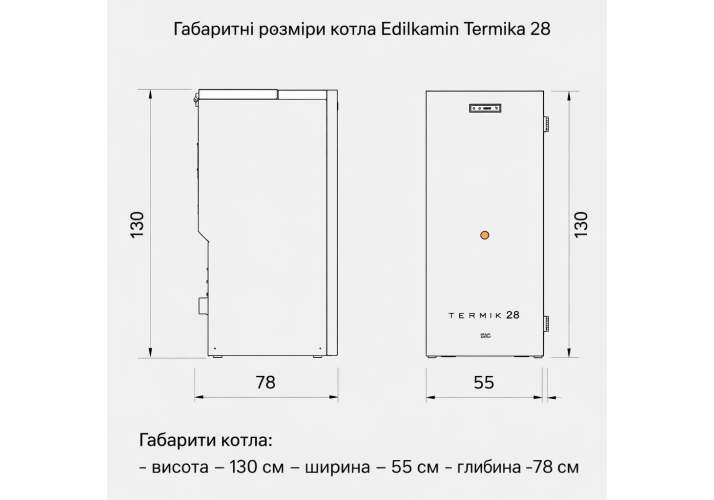 Пеллетный котел Edilkamin Termika 28