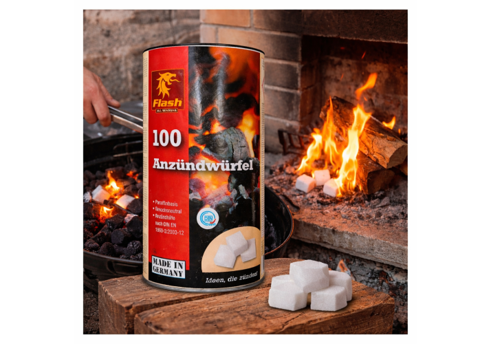 Кубики для розжига Flash Anzündwürfel 100 шт
