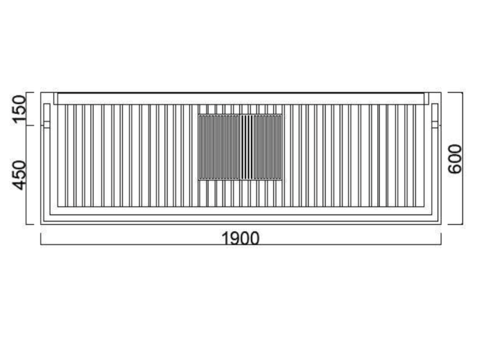 Камінна топка Grilli 1900 х 510 мм