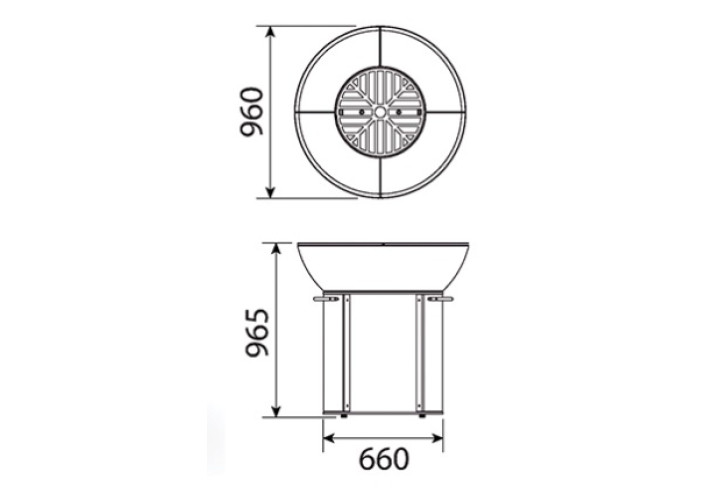 Гриль Firepit Hegrom