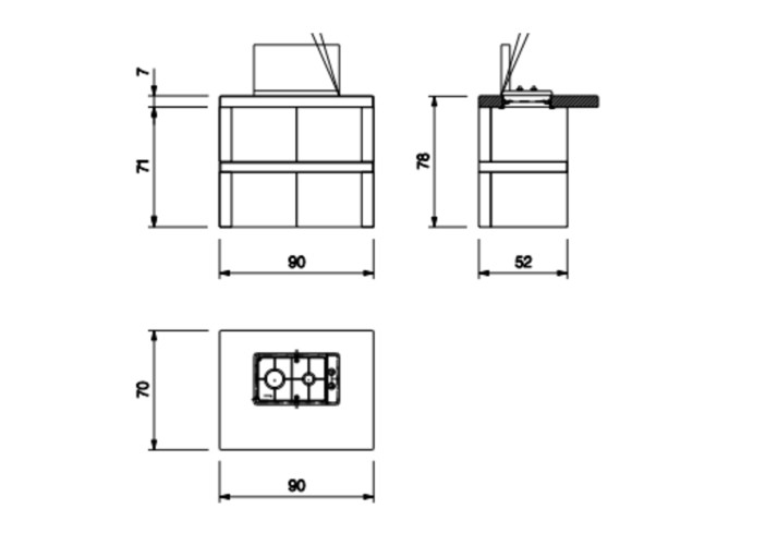 Modulo 90 Gas 2 горелки Palazzetti газовый модуль