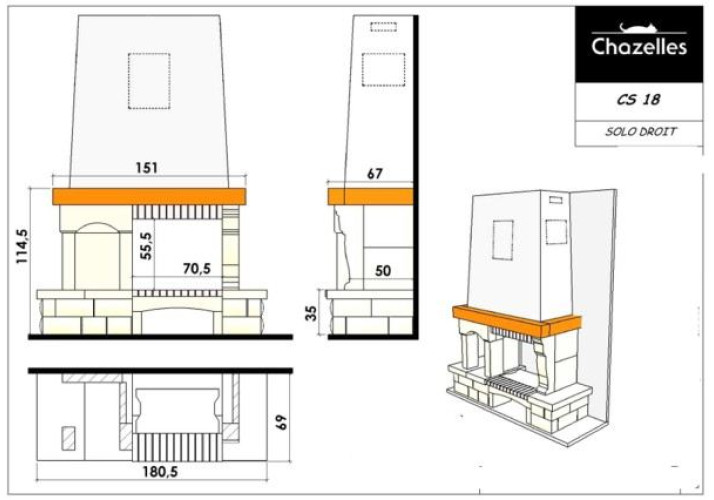 Облицовка камина CS18 Chazelles