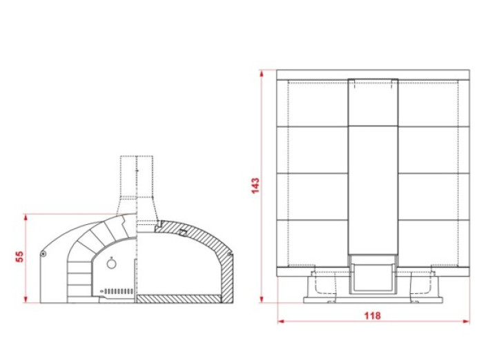 Печь для пиццы на дровах Ghiottone Large 2.0 Palazzetti