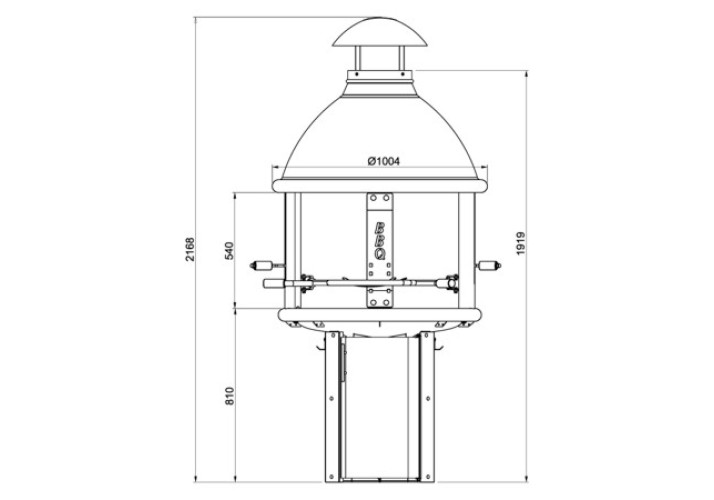 Стальной барбекю Tundra Grill ® BBQ High
