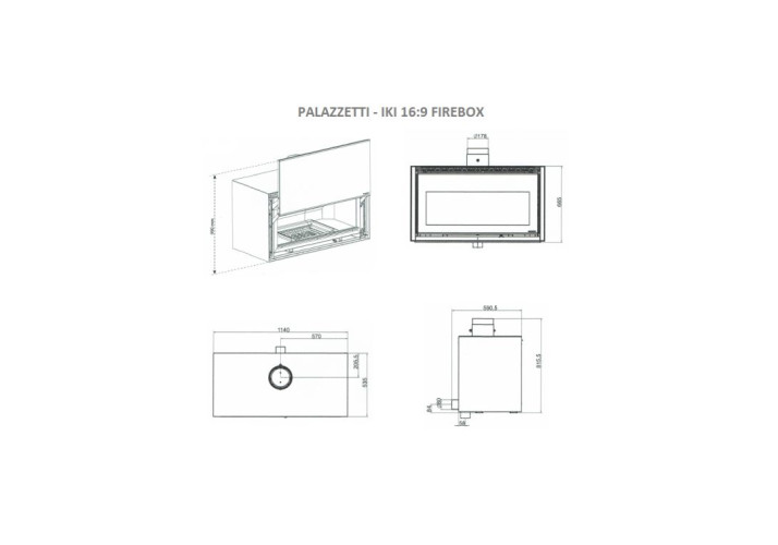 Дровяная печь IKI 16:9 Palazzetti Дровяная печь IKI 16:9 Palazzetti
