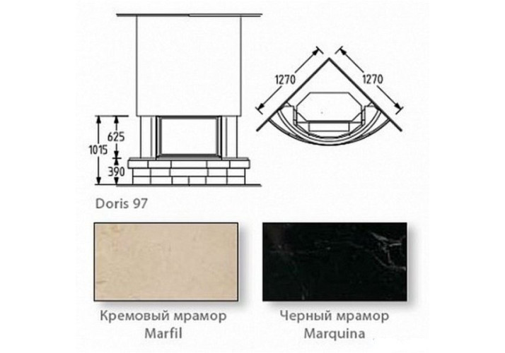 Облицовка камина Doris 97 Supra