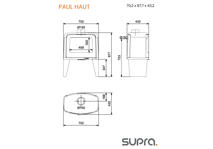 Дровяная печь Paul – стиль, мощность и тепло в вашем доме