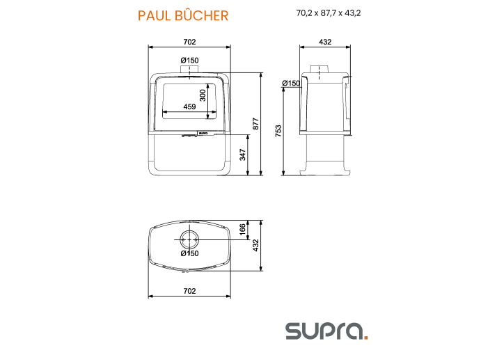 Дровяная печь Paul BÛCHER – стиль, мощность и тепло в вашем доме